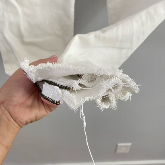 GRLFRND | Women’s The Kendall High Rise Ankle Zipper Jeans White Noise Denim 26 - Picture 7 of 13